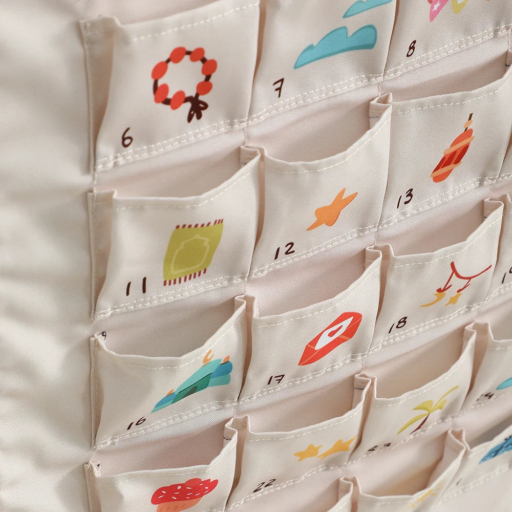 🌙Ramadan-Kalender für Kinder – wendbar mit 30 Taschen